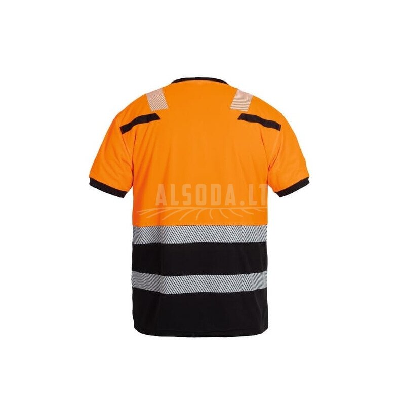 Marškinėliai Hi-Vis, 4XL, oranžiniai/juodi, Tulsa 1 Marškinėliai Hi-Vis, 4XL, oranžiniai/juodi, Tulsa 1