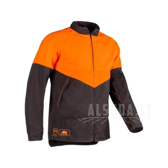 Miškininko striukė, oranžinės-pilkos spalvos, 3XL dydis, „BasePro by SIP“ 3