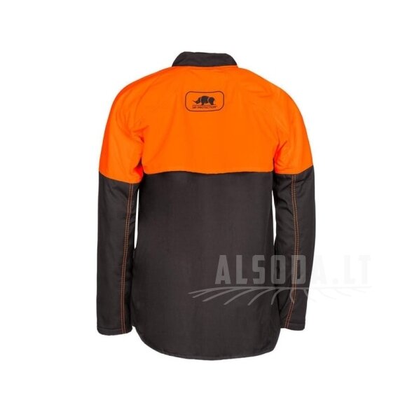 Miškininko striukė, oranžinės-pilkos spalvos, 4XL dydis, „BasePro by SIP“ 2