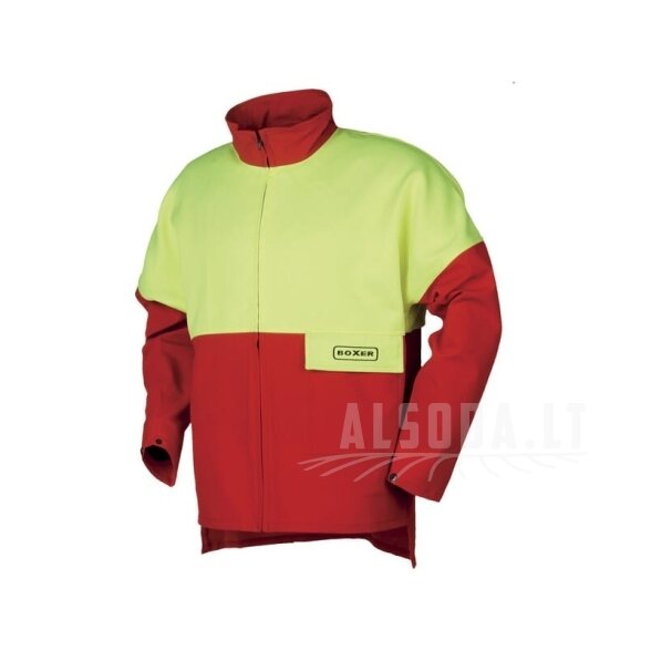 Miškininko striukė, raudonai geltona, 3XL dydis, UK:46/EU:62, „Flex“, KWF by SIP Miškininko striukė, raudonai geltona, 3XL dydis, UK:46/EU:62, „Flex“, KWF by SIP