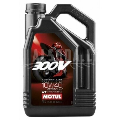Motul 300V 10W40 FACTORY LINE 4T 4L 104121 Sintetinis tepalas Motul 300V 10W40 FACTORY LINE 4T 4L 104121 Sintetinis tepalas