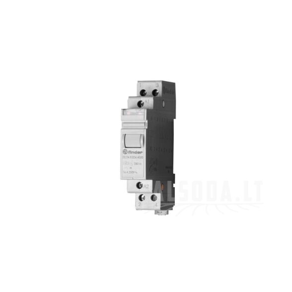 Mod. žingsninis rel. 17,4 mm, 2 NO, 4 perjungimo sekos, 24 V DC/AgSnO2 1