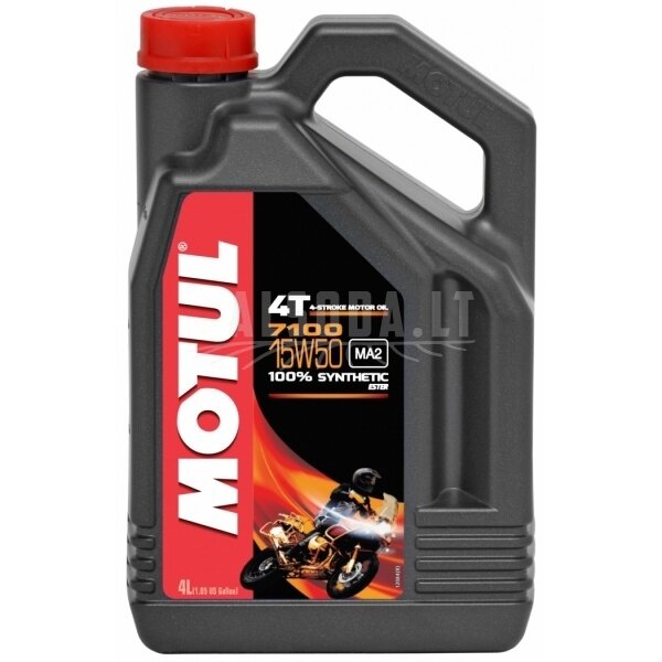 Motul 7100 15W50 4T 4L 100% sintetinė 104299 Motul 7100 15W50 4T 4L 100% sintetinė 104299