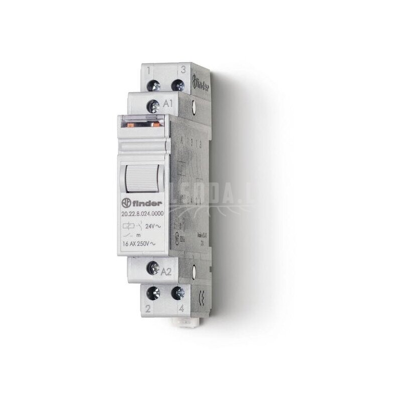 Modifikacinė relė 17,4 mm 2NO 16A/24V AC/AgSnO2 Modifikacinė relė 17,4 mm 2NO 16A/24V AC/AgSnO2