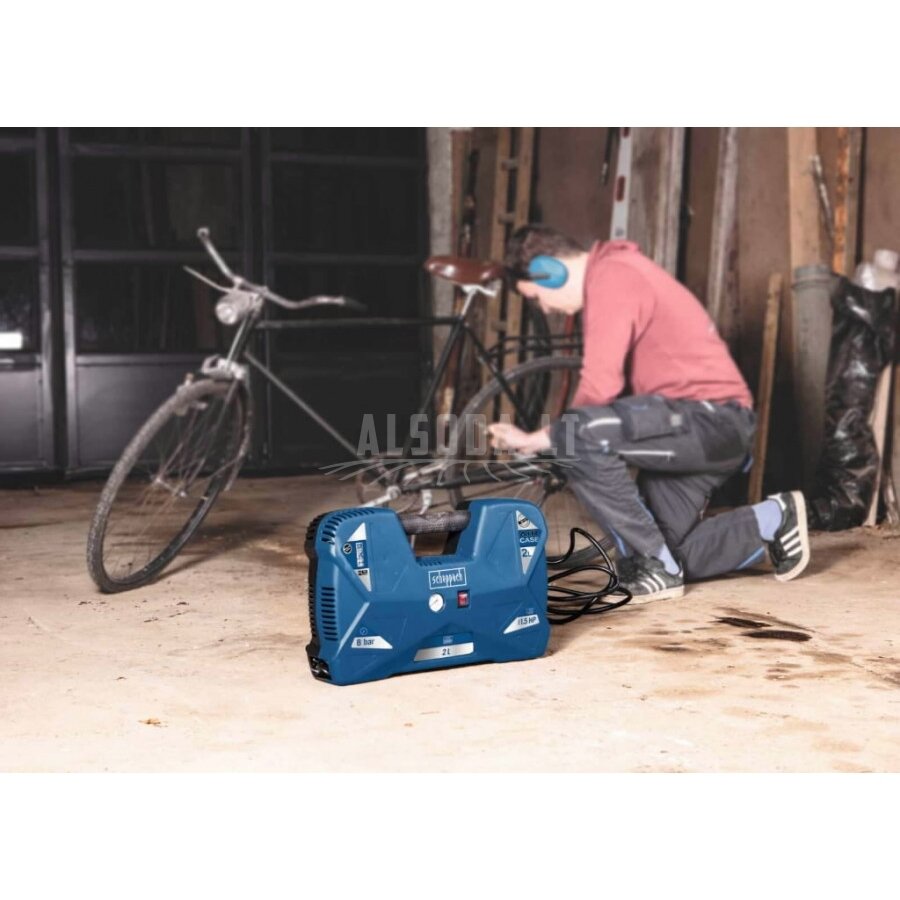 Mobilus oro kompresorius AIR CASE betepalinis, Scheppach 2