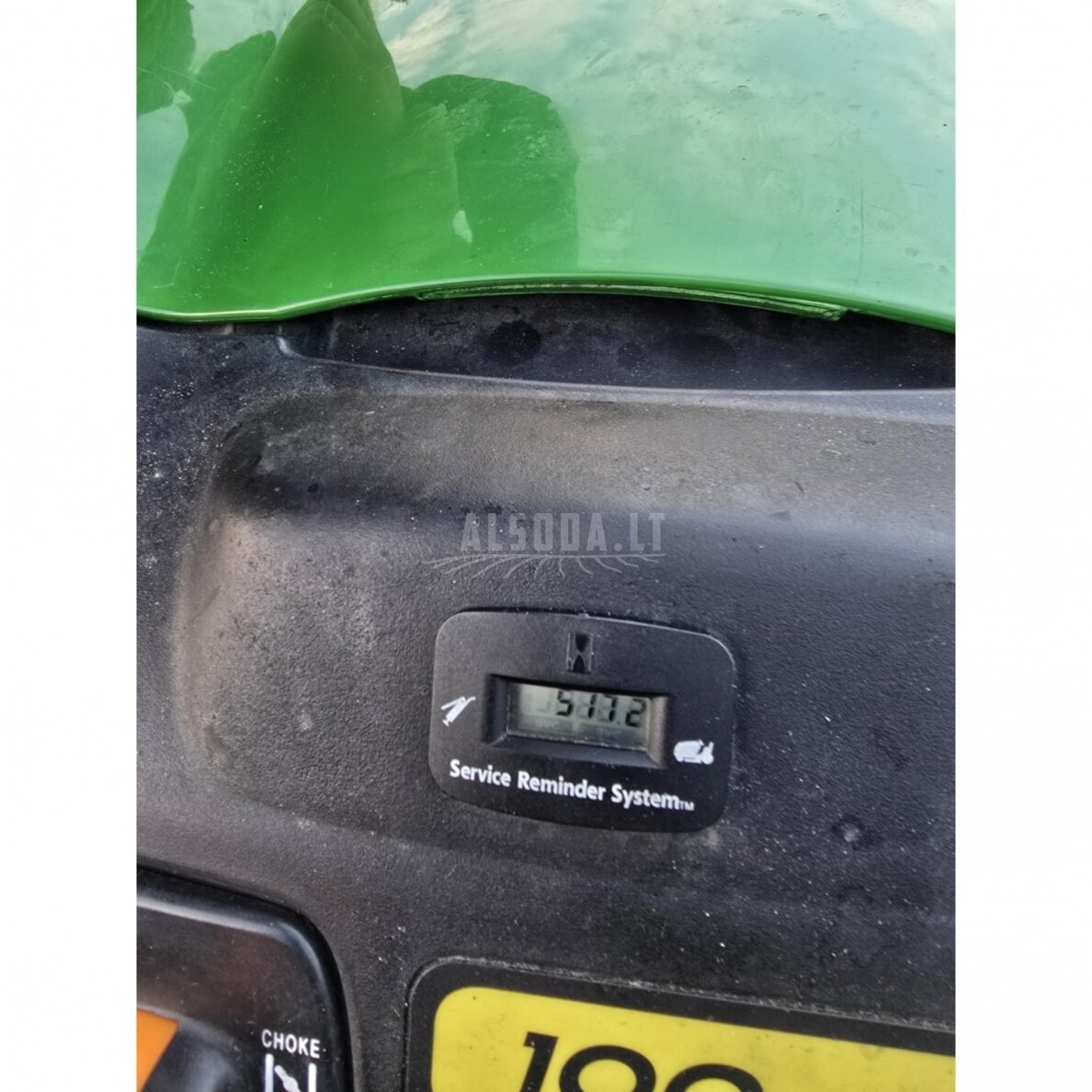Naudotas sodo traktoriukas John Deere X120 6