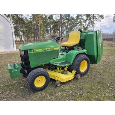 Naudotas Prof. Sodo traktoriukas John Deere 455 (Dyzelinis)