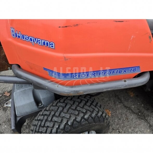 Naudotas sodo traktoriukas Husqvarna Rider ProFlex 18 3 Naudotas sodo traktoriukas Husqvarna Rider ProFlex 18 3