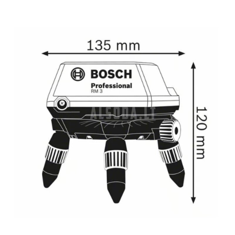 Nivelyro laikiklis BOSCH RM 3 Professional 1 Nivelyro laikiklis BOSCH RM 3 Professional 1