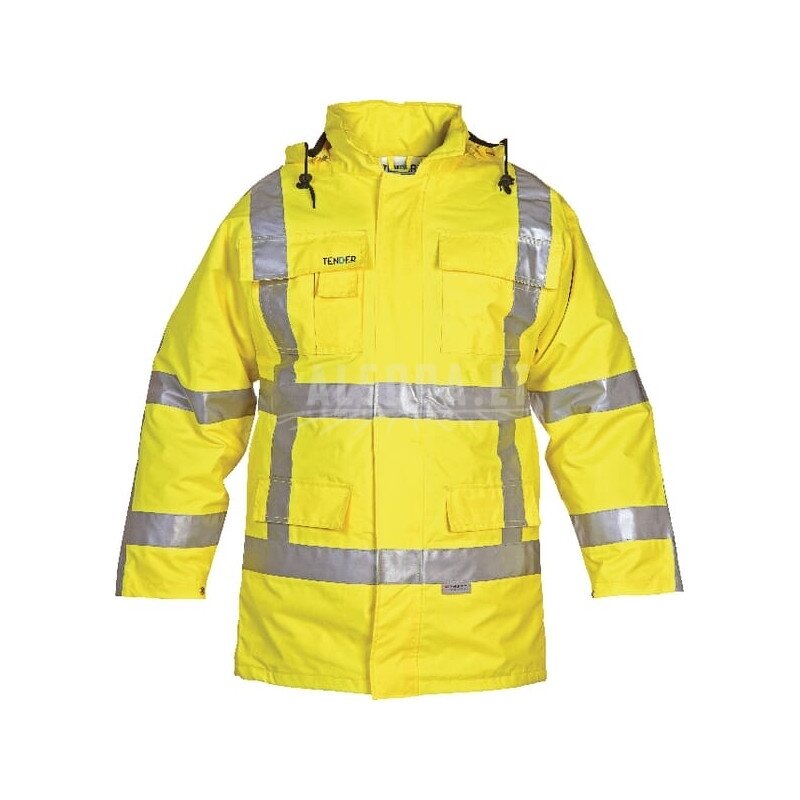 Parka striukė, gerai matoma, geltona, 2XL dydis, UK:44/EU:58-60, Tenderline, Apollo by Hydrowear