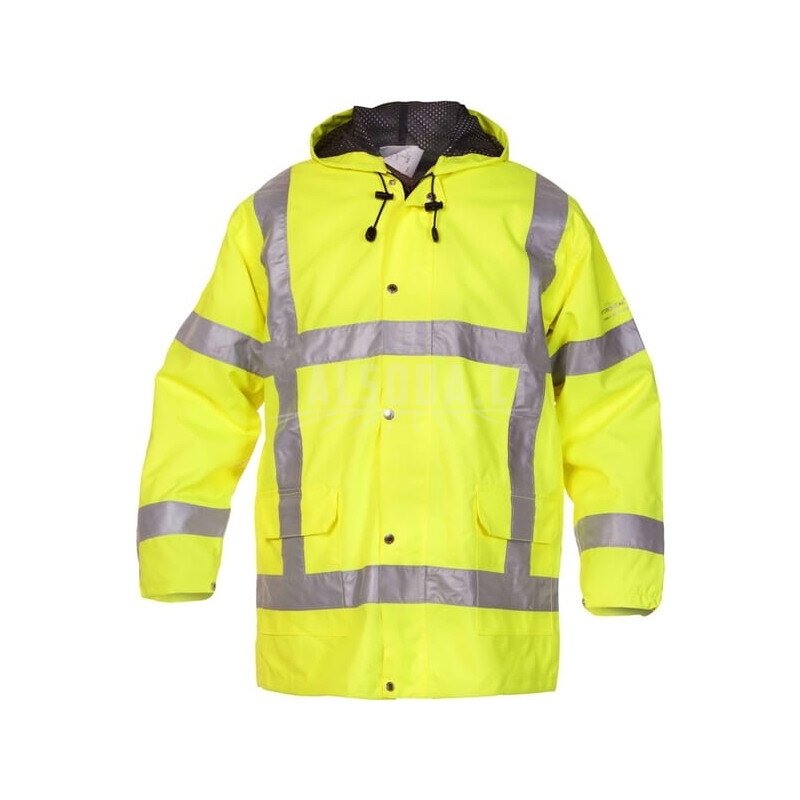 Parka striukė, gerai matoma, geltona, 4XL dydis, UK:48/EU:64-66, „Simply No Sweat“, „Uitdam“, „Hydrowear“ Parka striukė, gerai matoma, geltona, 4XL dydis, UK:48/EU:64-66, „Simply No Sweat“, „Uitdam“, „Hydrowear“