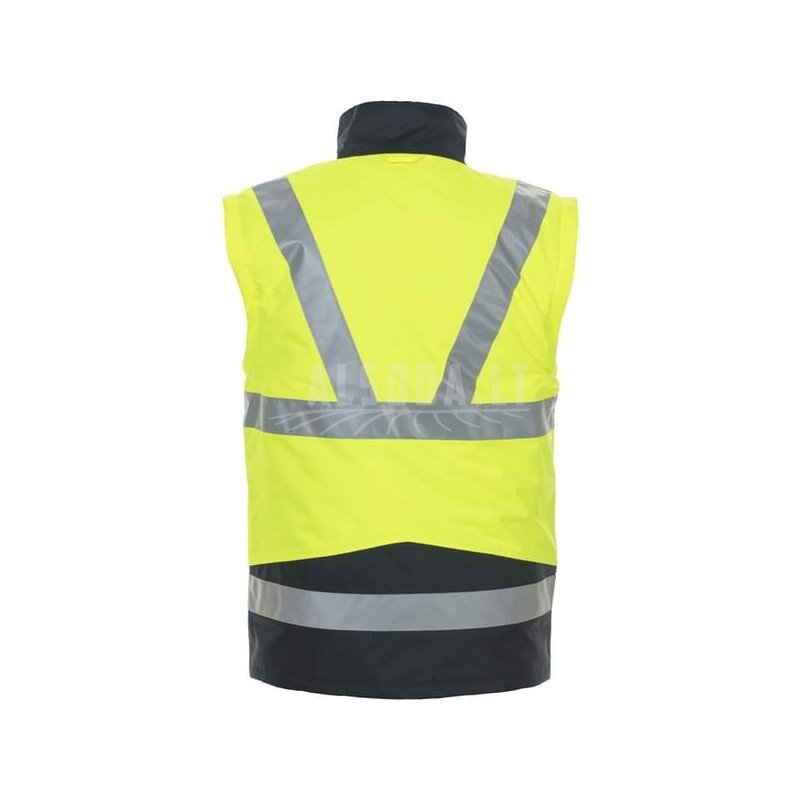 Parka striukė, gerai matoma, geltonai mėlyna, dydis 2XL, UK:44/EU:58-60, Tenderline, Pluto, Hydrowear 3