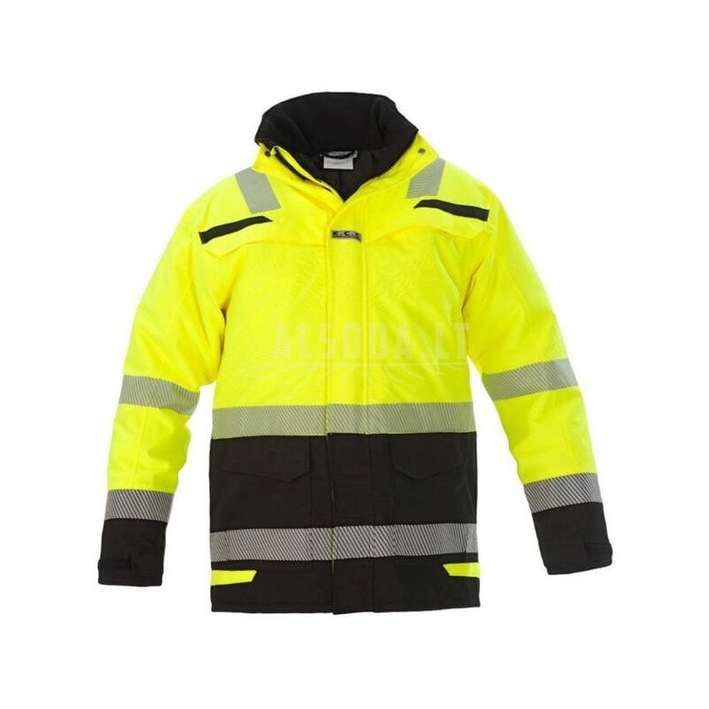 Parka striukė, gero matomumo, geltonai juoda, dydis XL, UK:42/EU:56, RS Line, Uddel by Hydrowear