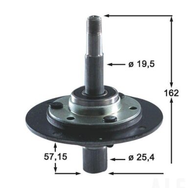 Peilio laikiklio komp. tinka MTD 717-0913