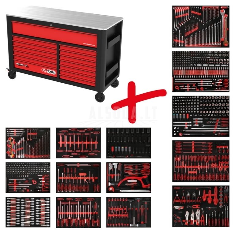 Performanceplus workshop tool trolley set P45 with 950 tools, KS Tools Performanceplus workshop tool trolley set P45 with 950 tools, KS Tools