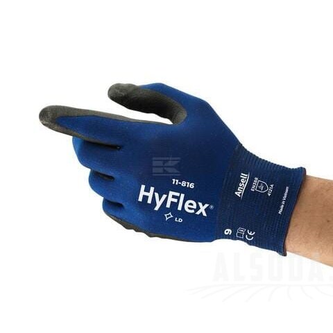 Pirštinės HyFlex® 11-816, 6 dydis 1 Pirštinės HyFlex® 11-816, 6 dydis 1