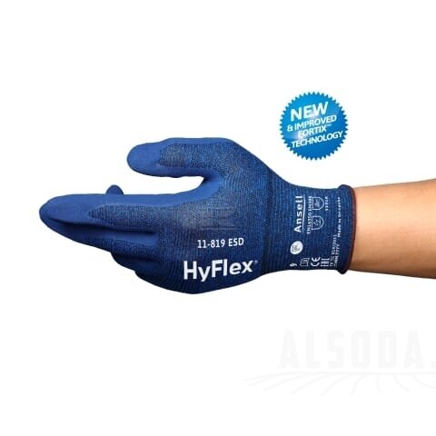 Pirštinės HyFlex® 11-819, 6 dydis 1 Pirštinės HyFlex® 11-819, 6 dydis 1