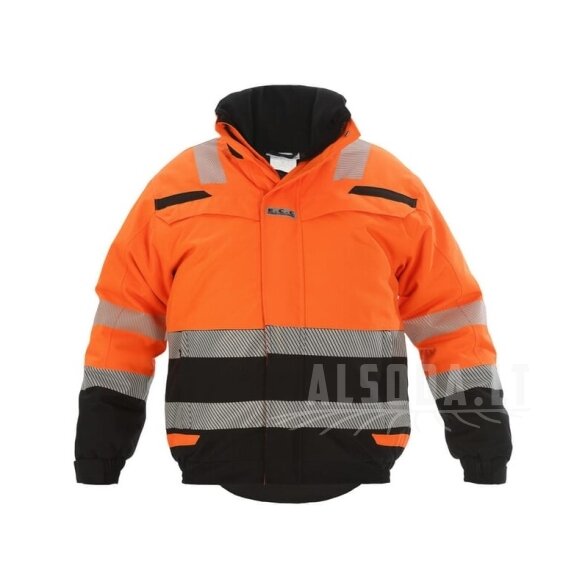 Pilotinė striukė, didelio matomumo, oranžinės-juodos spalvos, 4XL dydis, JK: 48/EU: 64-66, RS Line, Umag, Hydrowear Pilotinė striukė, didelio matomumo, oranžinės-juodos spalvos, 4XL dydis, JK: 48/EU: 64-66, RS Line, Umag, Hydrowear