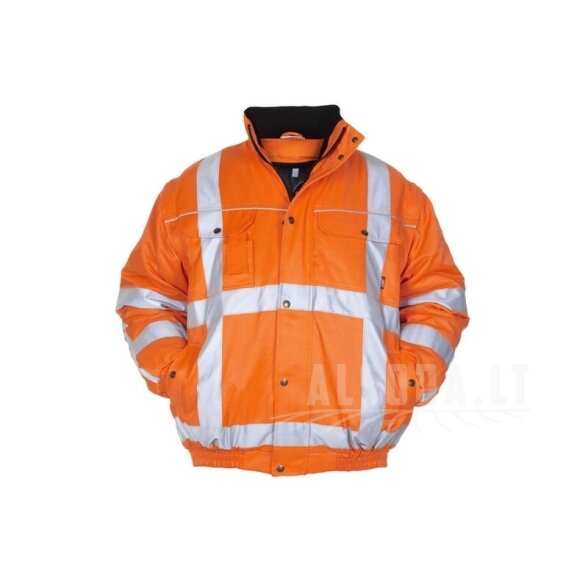 Pilotinė striukė, oranžinė, XL dydis, UK:42/EU:56, Beaverline, Leiden, Hydrowear