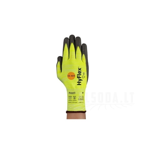 Pirštinės HyFlex® 11-423 dydis 10