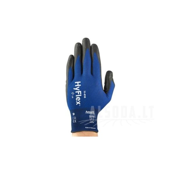 Pirštinės HyFlex® 11-816, 8 dydis Pirštinės HyFlex® 11-816, 8 dydis