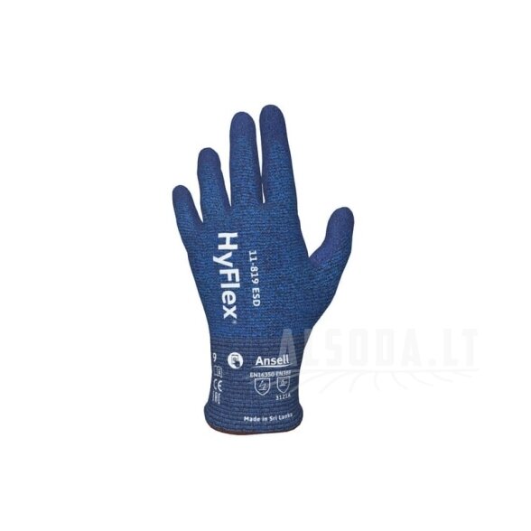Pirštinės HyFlex® 11-819, 8 dydis Pirštinės HyFlex® 11-819, 8 dydis