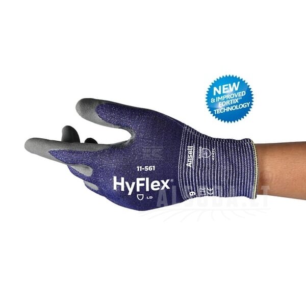 Pirštinės, 12 dydis, „HyFlex®“ 11-561 1 Pirštinės, 12 dydis, „HyFlex®“ 11-561 1