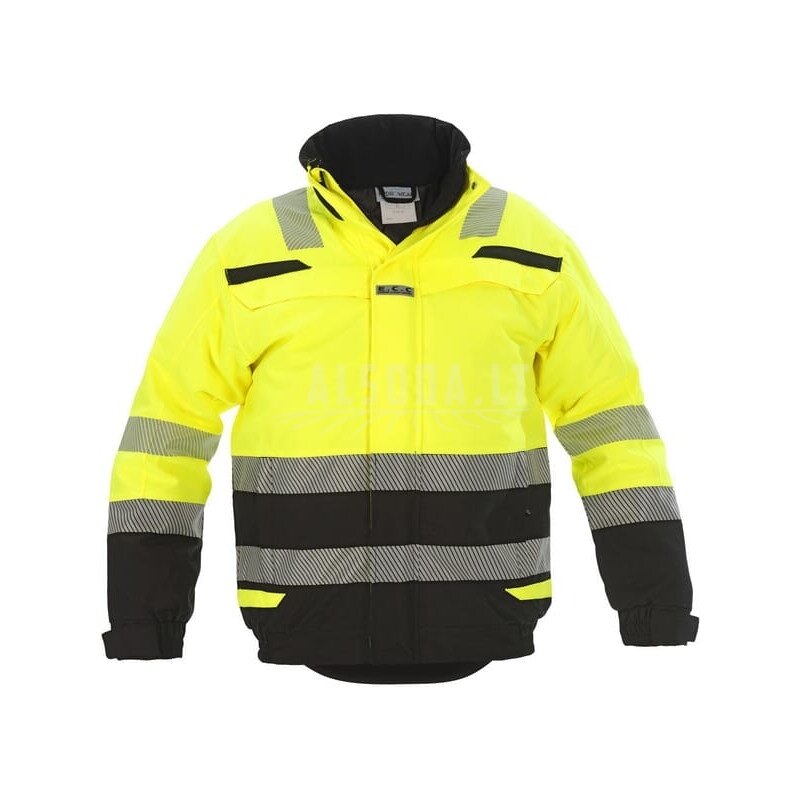 Pilotinė striukė, didelio matomumo, geltonai juoda, 4XL dydis, UK:48/EU:64-66, RS Line, Umag, Hydrowear