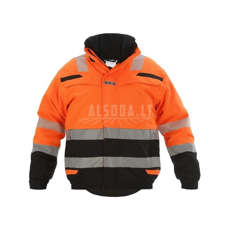 Pilotinė striukė, didelio matomumo, oranžinės-juodos spalvos, S dydis, UK:34/EU:48, RS Line, Umag, Hydrowear