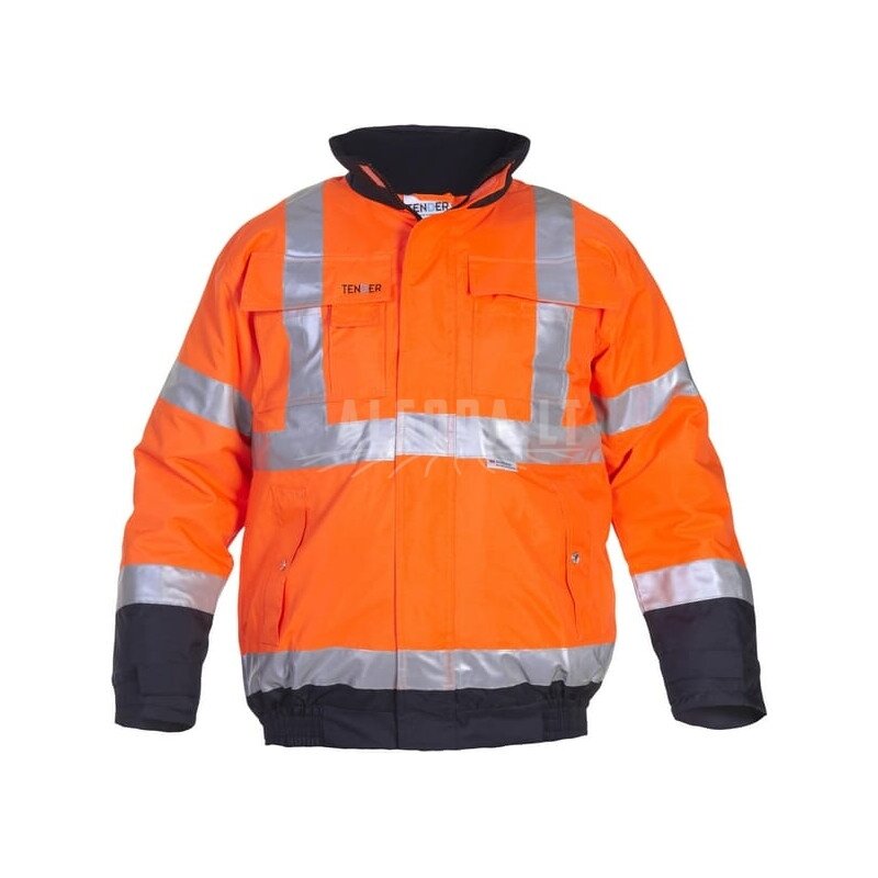 Pilotinė striukė, gerai matoma, oranžinės-mėlynos spalvos, M dydis, UK: 36-38/EU: 50, Tenderline, Helios by Hydrowear Pilotinė striukė, gerai matoma, oranžinės-mėlynos spalvos, M dydis, UK: 36-38/EU: 50, Tenderline, Helios by Hydrowear