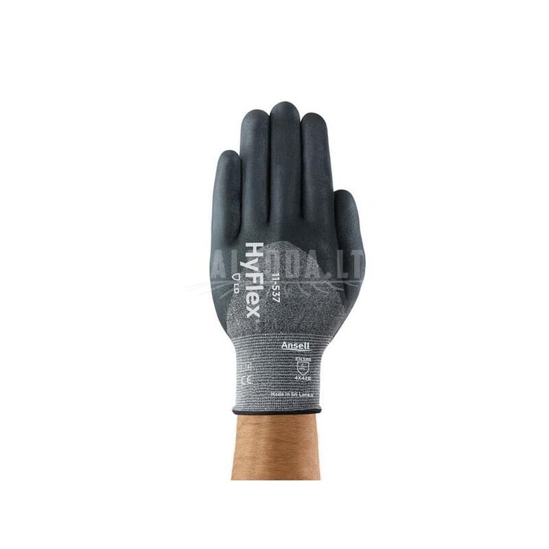 Pirštinės HyFlex® 11-537VP, 6 dydis Pirštinės HyFlex® 11-537VP, 6 dydis