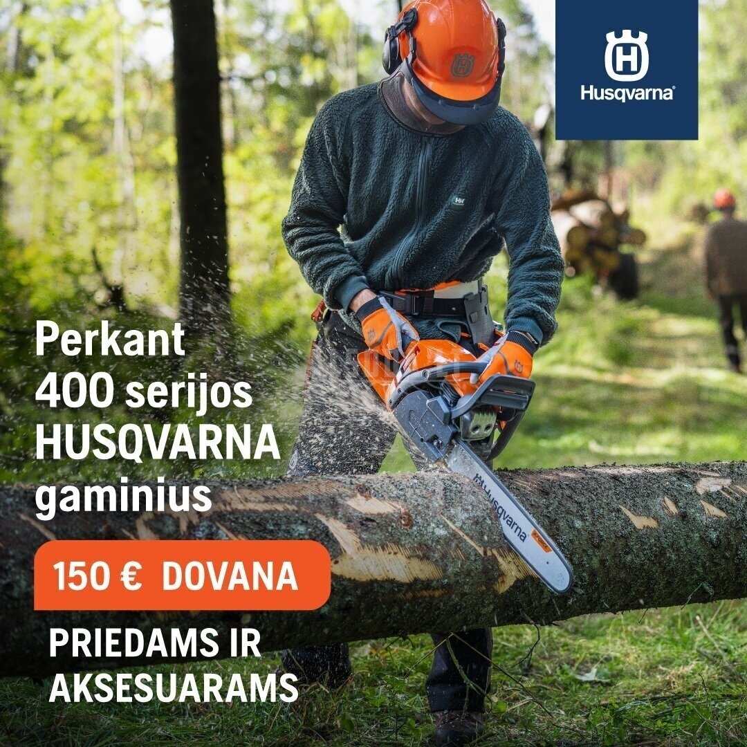 Pjūklas benzininis HUSQVARNA 445S 1 Pjūklas benzininis HUSQVARNA 445S 1