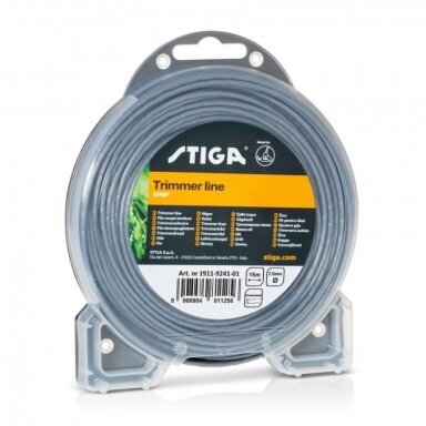 Pjovimo gija Stiga SP66 (2,0 mm.x15m., pilka, dantyta) Pjovimo gija Stiga SP66 (2,0 mm.x15m., pilka, dantyta)