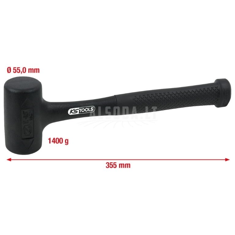 Plaktukas švelnus beatotrankis  1270g, KS Tools 1