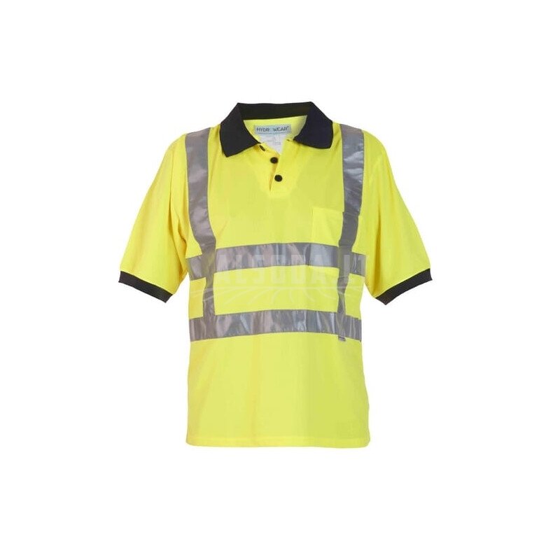 Polo marškinėliai, 2XL/46 dydis, trumpomis rankovėmis, geltoni, „Hydrowear“