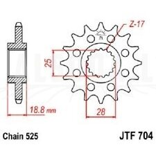 Priekinė žvaigždė JTF 704-17 17T, 525 Priekinė žvaigždė JTF 704-17 17T, 525