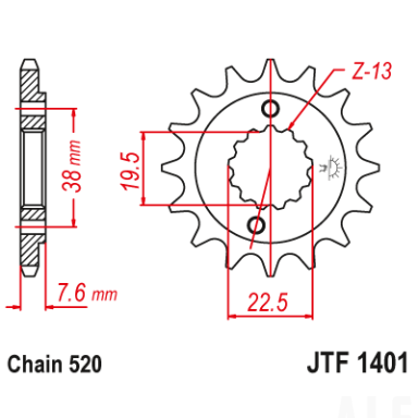 Priekinė žvaigždė JTF 1401-15