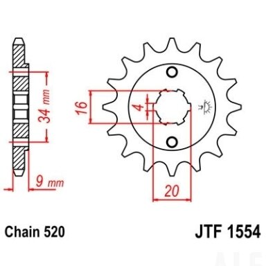 Priekinė žvaigždė JTF 1554-13