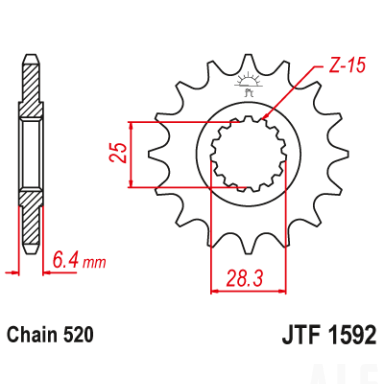 Priekinė žvaigždė JTF 1592-14