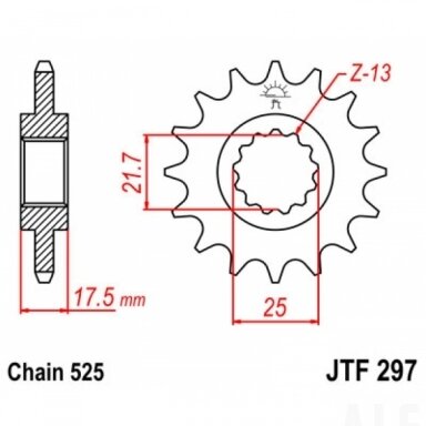 Priekinė žvaigždė JTF 297-15