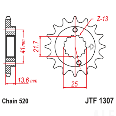 Priekinė žvaigždė JTF1307-15