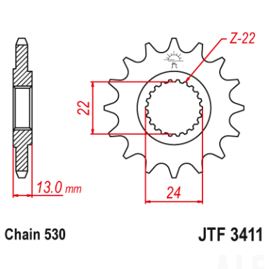 Priekinė žvaigždė JTF3411.16