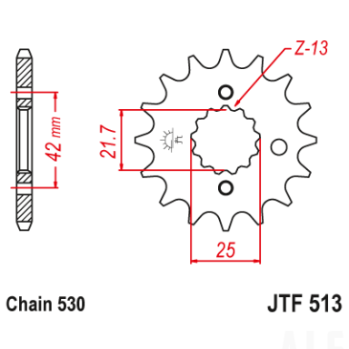 Priekinė žvaigždė JTF513-15
