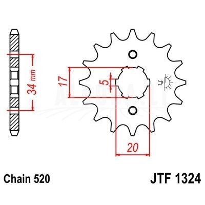 Priekinė žvaigždė JTF 1324-13 Priekinė žvaigždė JTF 1324-13
