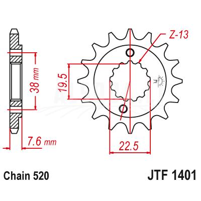 Priekinė žvaigždė JTF 1401-15 Priekinė žvaigždė JTF 1401-15