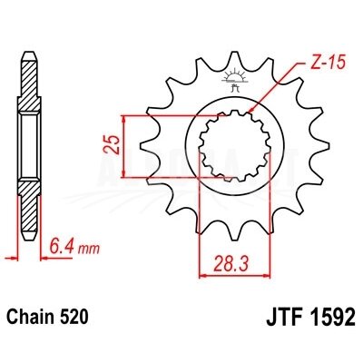Priekinė žvaigždė JTF 1592-13