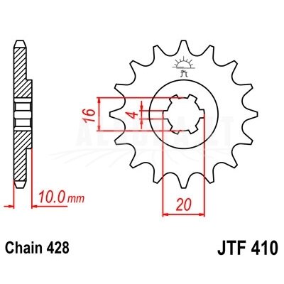 Priekinė žvaigždė JTF 410-15 Priekinė žvaigždė JTF 410-15