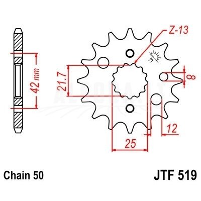 Priekinė žvaigždė JTF 519-15 Priekinė žvaigždė JTF 519-15