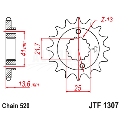 Priekinė žvaigždė JTF1307-15