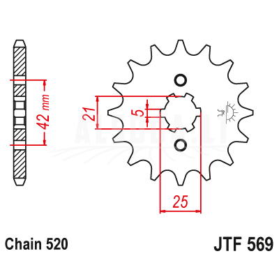 Priekinė žvaigždė JTF569.12 Priekinė žvaigždė JTF569.12
